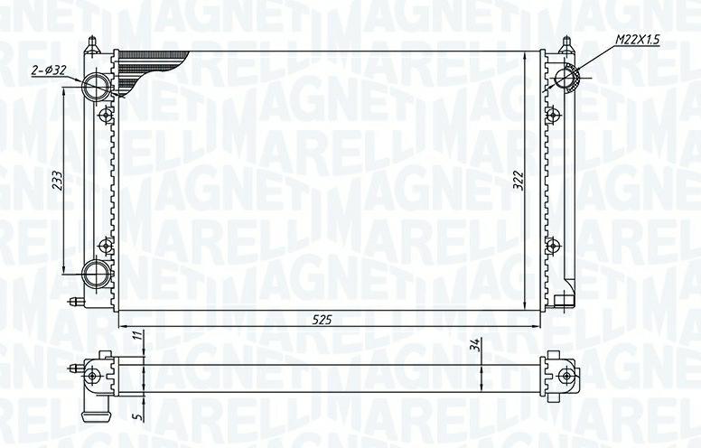 Articolo 31G24 - RADIATORE VW GOLF III (1H1) 1.6