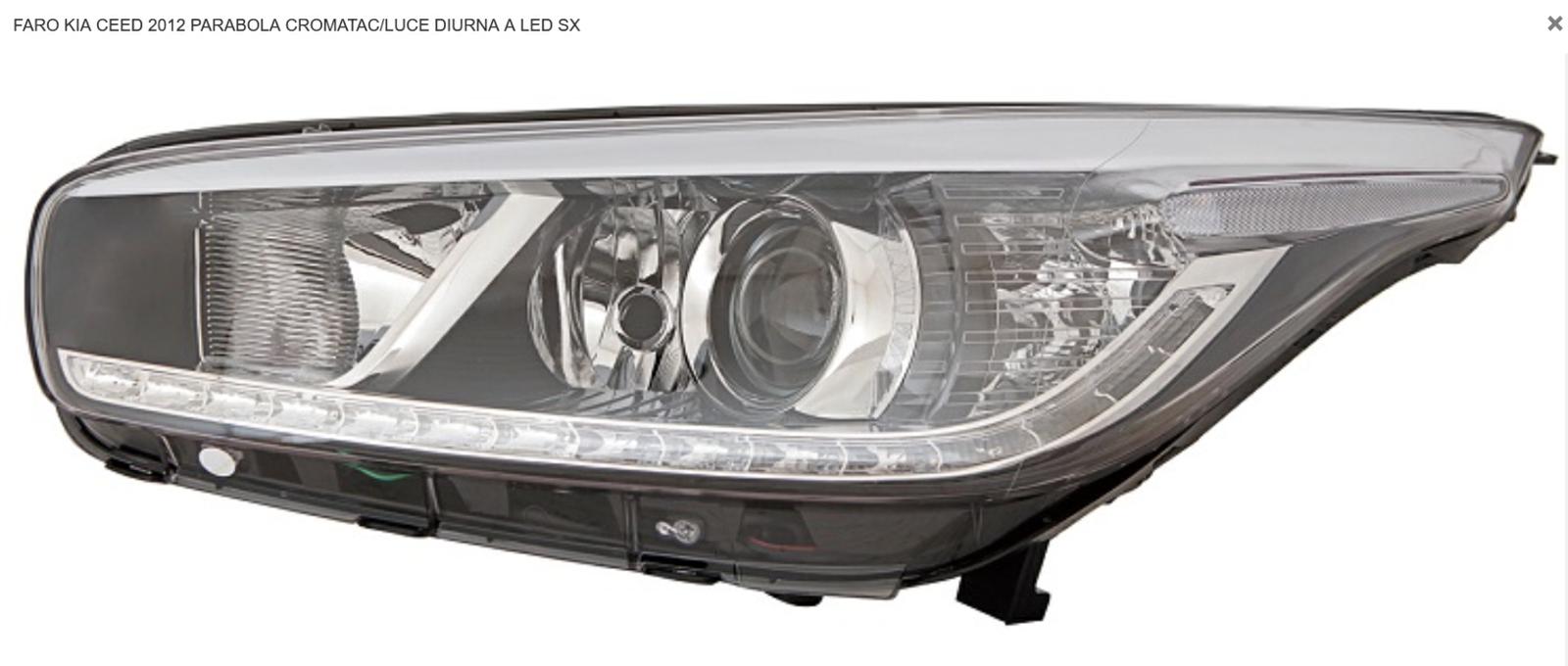 Articolo 43GQW - FARO SX C/DRL A LED  KIA CEE'D 01/12> PAR CROM