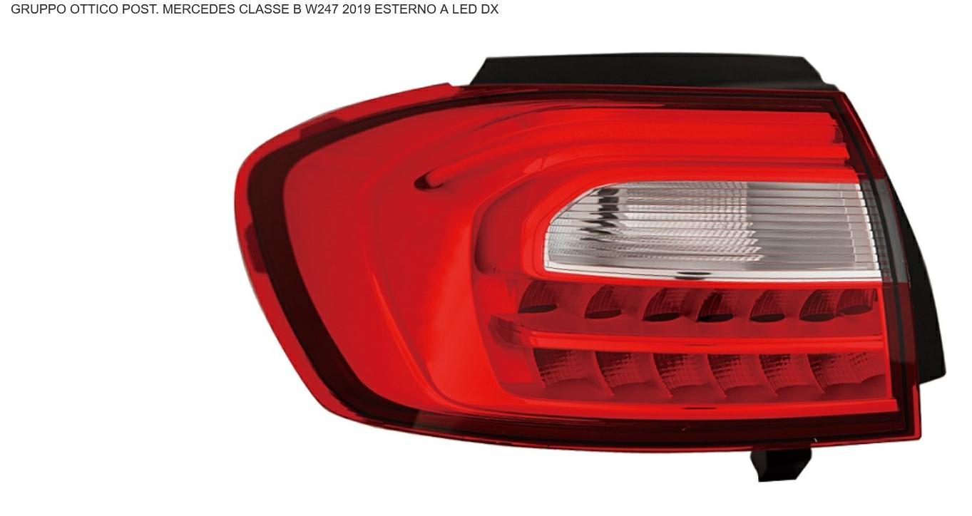 Articolo 72S60 - GR OTTICO P/DX EST A LED MERCEDES CLASSE B W247 01/19>