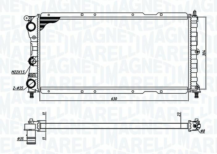 Articolo 9RYQB - RAD FIAT PUNTO (93>99) 1.7 TD S/AC