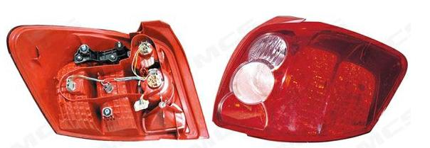 Articolo BDQ74 - GR OTTICO P/DX ROSSO TOYOTA AURIS 01/07> MOD KOITO