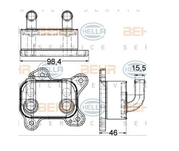 Articolo C8NZC - RADIATORE OLIO OPEL ASTRA G, CORSA C