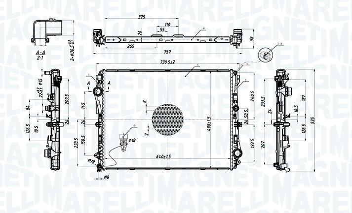 Articolo F98KN - RADIATORE RAFFREDDAMENTO MOTORE E-CLASS (W213)
