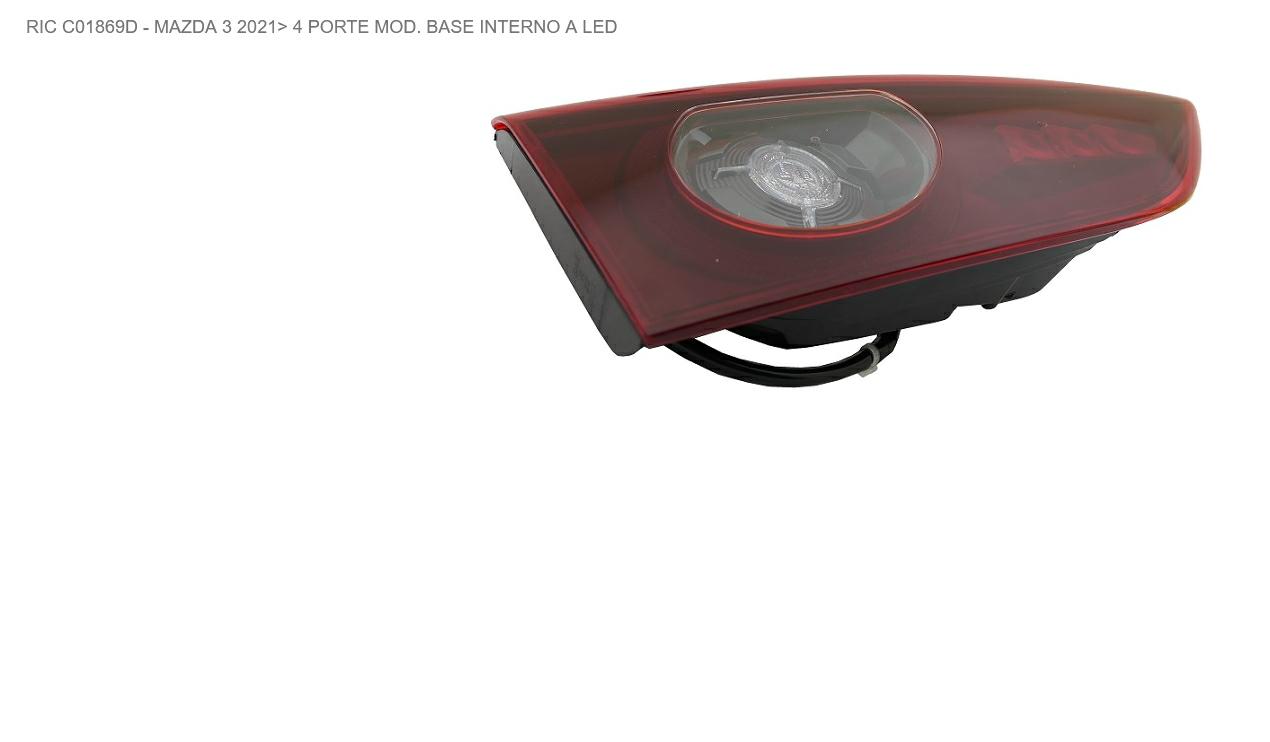 Articolo FSHBM - FANALE P/DX INT A LED MAZDA 3 01/21> 4P VERSIONE BASE