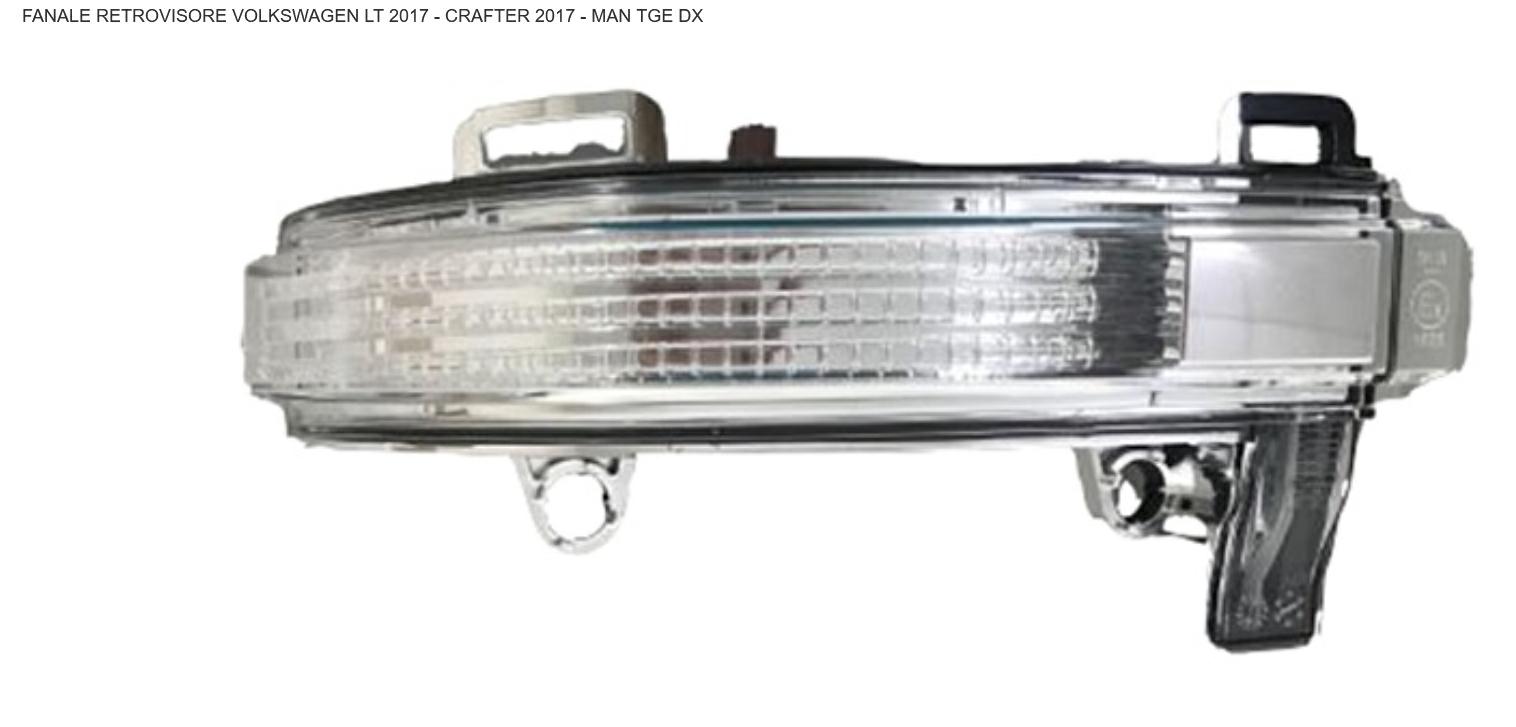 Articolo HXPNG - FANALE RETROVISORE DX VW CRAFTER 09/16> MAN TGE 09/16>