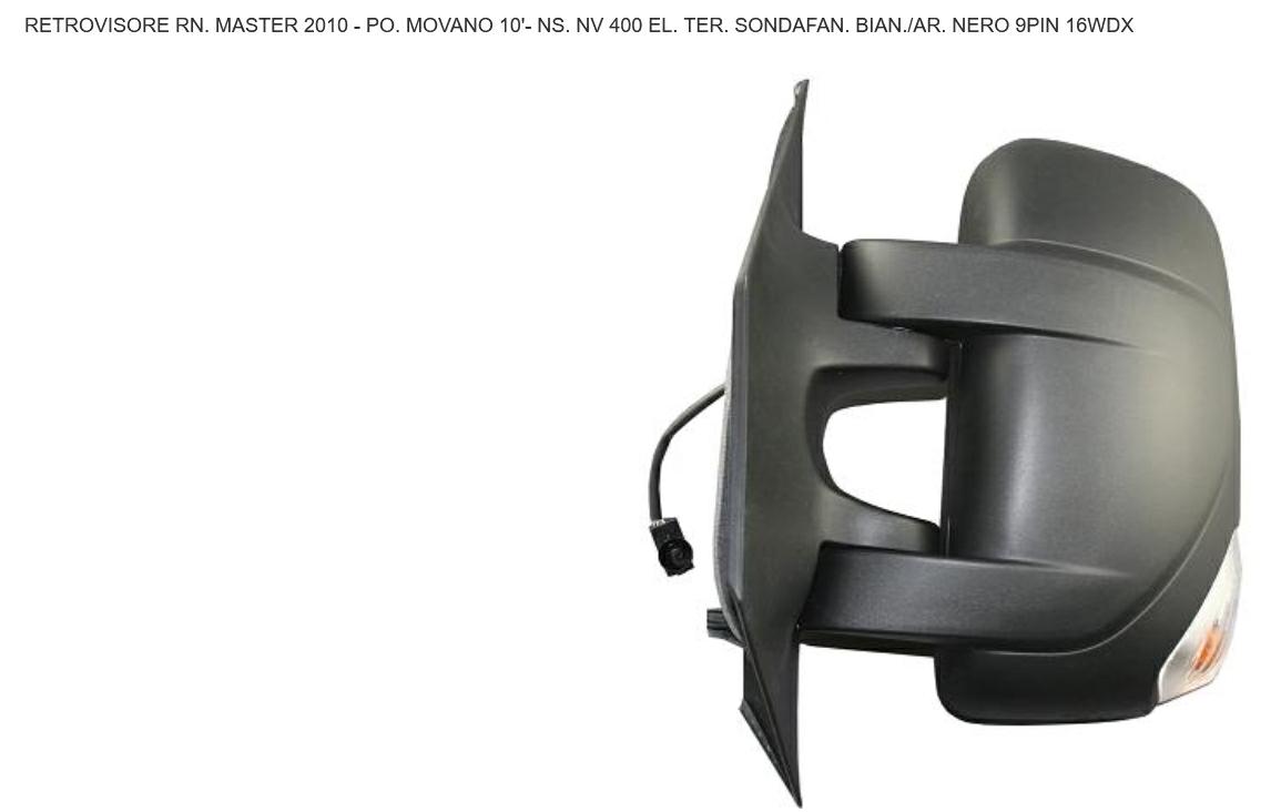 Articolo PP569 - RET DX ELT C/SON+LUC MOVANO 2010> 9 PIN MASTER 10> OSCUR ARANC