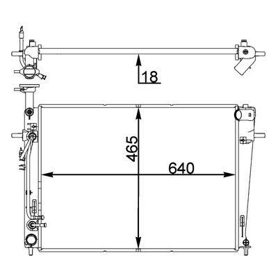 Articolo QC0W8 - RADIATORE DEL REFRIGERANTE  KIA SPORTAGE