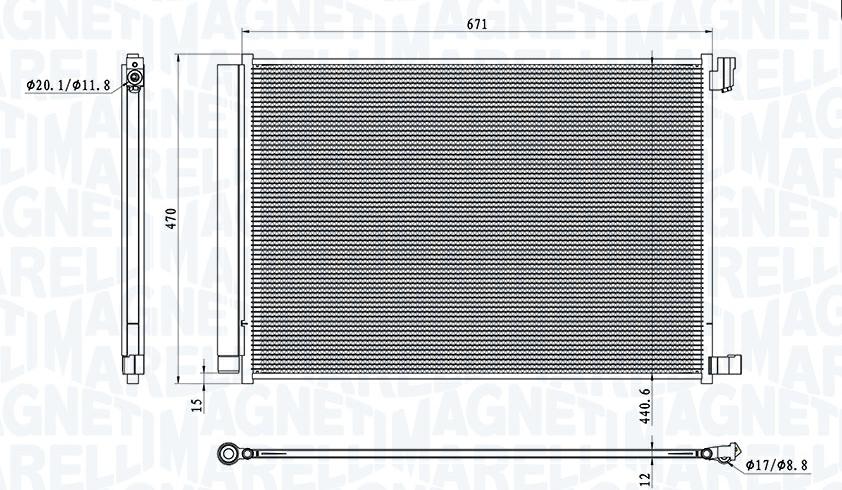 Articolo RWCDB - CONDENSATORE MERCEDES-BC-CLASS (205)