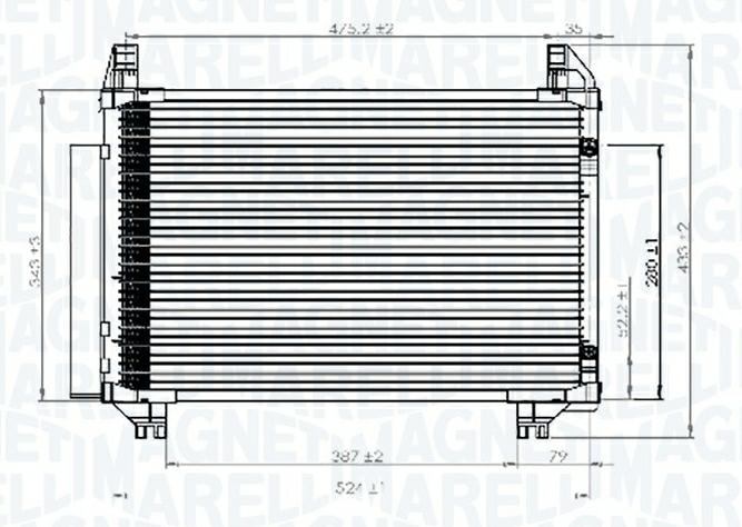 Articolo V7QZH - CONDENSATORE TOYOTA YARIS (P9)