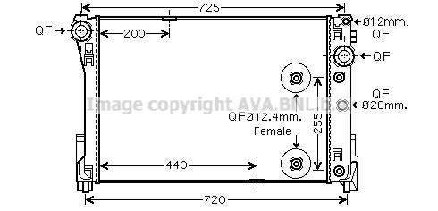 Articolo WTS3G - RAD.MERCEDES C 320 3.0 CDI AT 07-